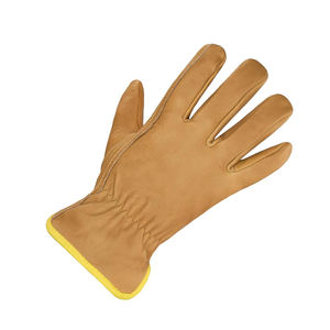 Leather Work <b>Gloves</b> Real Leather Working <b>Gloves</b> Cowhide Split Leather Palm Safety <b>Gloves</b> Cuff Work <b>Gloves</b> for Driving and - Product Image 2