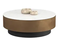 Table basse moderne extensible et portable, plateau en marbre, meubles en aluminium, salon, service OEM personnalisé, écologique, durable