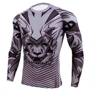 เสื้อรัดกล้ามเนื้อ MMA คุณภาพสูง ขายส่ง พิมพ์ลายตามสั่ง ระบายอากาศได้ดี ผลิตจากโพลีเอสเตอร์และไนลอน สำหรับผู้ใหญ่ ทั้งชายและหญิง เหมาะสำหรับกีฬายิวยิตสู MMA และ BJJ - Product Image 2