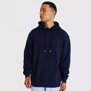 Sweat à capuche pour homme de haute qualité, élégant, épais, avec logo personnalisé, en coton côtelé, impression DTG, style décontracté oversize, style streetwear, vente en gros - Product Image 2