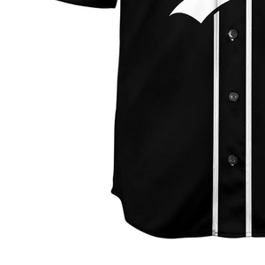 Logotipo personalizado para barbería, sublimación, nueva llegada, bata de barbero lavable, camiseta de barbero, estilo jersey de béisbol para barbería - Product Image 3