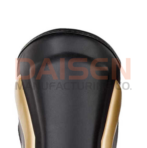Protège-jambes en cuir PU noir et or avec fermeture auto-agrippante pour la protection sportive des adultes - Product Image 3
