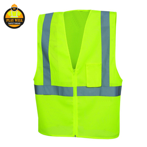 เสื้อกั๊กนิรภัยสะท้อนแสงแบบตาข่ายสำหรับงานกลางแจ้ง - Product Image 4