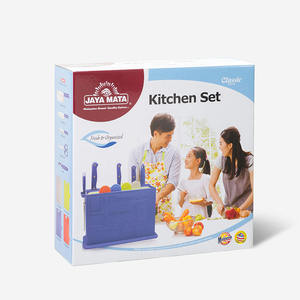 Juego de Cuchillos JAYA MATA JM78 de 10 Piezas con Tablas de Cortar, Bloque de Almacenamiento, Hojas de Acero Inoxidable, Mangos de Plástico, Aptos para Lavavajillas - Product Image 5