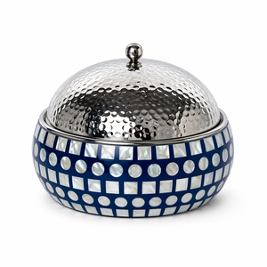 Wedding Mother of Pearl Inlay Casserole | Stainless Steel Serving Hotpot with Lid | Insulated Food Warmer for Home & <b>Gifting</b> Use - Product Image 3