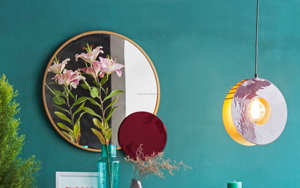 Miroir mural intérieur de salle de bain en métal poli, moderne, de luxe, indien, tendance, best-seller, éco-responsable, artisanal, avec éclairage - Product Image 6