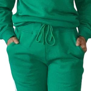 Conjunto Deportivo Color Block AKA para Mujer, Verde y Rosa, Sudadera con Capucha y Pantalones Jogger, Ropa Casual para Hermandades Griegas - Product Image 5