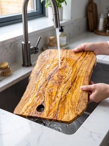 Planche à découper en bois massif pour la cuisine professionnelle et la préparation quotidienne en cuisine - Product Image 5
