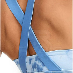 Soutien-gorge de sport personnalisé à compression par sublimation pour femmes, soutien-gorge athlétique en gros avec coussinets amovibles à faible MOQ - Product Image 4