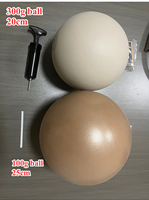 Ballon de yoga et de Pilates souple et écologique de 20 cm avec logo personnalisé - Équipement d'exercice durable anti-éclatement