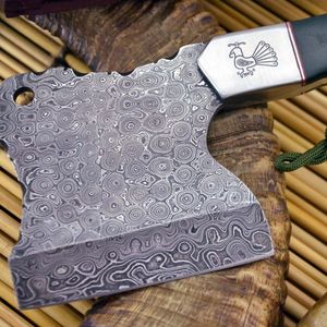 Cuchillo de Chef Profesional Multiusos de Acero Inoxidable con Mango de Cuero y Borde Dentado, Personalizable OEM para Uso en la Cocina - Product Image 5