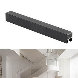 Chuanlan moderno 10mm 12mm vetro temperato alluminio corrimano Frameless ringhiera del balcone scala per Villa Hotel ponte U <span class=keywords><strong>canale</strong></span> - Product Image 1