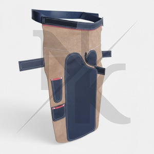 Tablier de ferrier professionnel de luxe moderne en cuir véritable de haute qualité, pour la forge et le sablage des sabots, avec outils de ferrier - Product Image 4