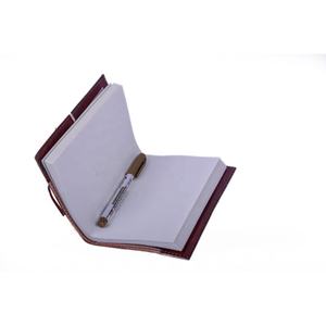 Antique Vintage A4 Genuine Leather Bound Journal <b>Diary</b> Handmade Stone-Looking Hardcover Printed Design School Office Cute - Product Image 5