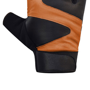 Custom Branding Gym Weightlifting Gloves with Fingerless Design, Anti <b>Slip</b> Palm and Flexible Wrist Closure for Global Buyers - Product Image 5