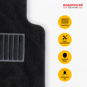 ROADPOWER (RP-MAT-188) Tapis de sol universels pour voiture, 5 pièces, de qualité supérieure, pour sièges avant et arrière, protège le véhicule de la saleté - Product Image 6