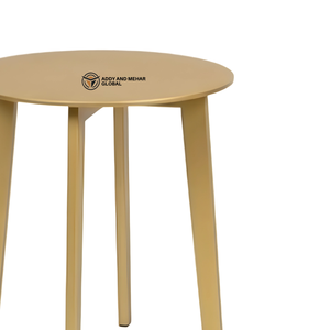 Modern Round Iron Metal <b>Stool</b> with Minimalist Design Durable Powder Coated Steel <b>Stool</b> for Home Cafe & Commercial Use - Product Image 2