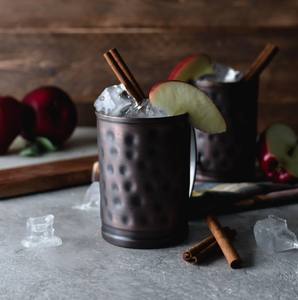 Mug en cuivre rustique émoussé avec finition antique pour les boissons Moscow Mule - Product Image 5