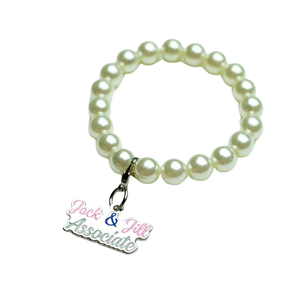 Pearl Beaded <b>Bracelet</b> with Associate Charm <b>Stretch</b> Wrist <b>Bracelet</b> Fashion Jewelry Accessory for Women Everyday Gift Wear - Product Image 1