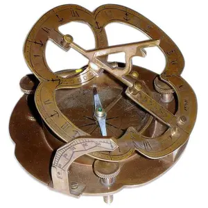 טיול כיס עתיק עיצוב קלאסי שעון קלאסי זוהר המצפן חיצוני מצפן למכירה פליז חדש
