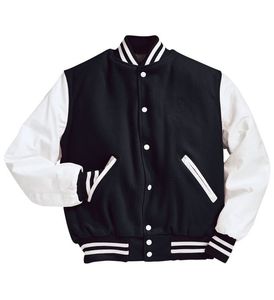Top Selling Custom Lettermen Varsity Jacket for Men Black Wool Body & Leather Sleeves with Embroidery <b>Decoration</b> - Product Image 3