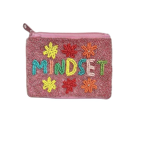 Bolsa de monedas con bordado de cuentas de semillas, elegante cartera de mano, bolsa de maquillaje, clutch clásico con perlas y diamantes, etiquetas y tarjetas de joyería. - Product Image 2