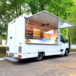 Wholesale Price Mobile Hotdog Food Trucks Mobile Ice Cream Food Truck Trailer Crepe Food Cart for Sale Frozen Car - Product Image 6
