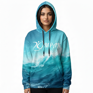 เสื้อฮู้ดดี้โอเวอร์ไซส์สไตล์ลำลองสำหรับทุกเพศ พร้อมดีไซน์พิมพ์ลายแบบซับลิเมชั่นความละเอียดสูง สำหรับแฟชั่นไลฟ์สไตล์ - Product Image 1