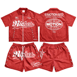 <b>Men</b> Short Sleeve Windbreaker Clothing Set Casual <b>Summer</b> <b>Jacket</b> with Matching Shorts Comfortable Daily Apparel - Product Image 1