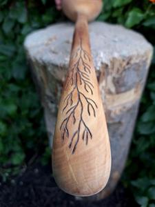 Cuillère à thé en bois écologique, cuillère à café, à thé et à sucre en bois naturel, outil de cuisine réutilisable - Product Image 6