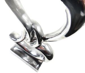 Sculpture en argent poli en forme de cœur, cadeau de la Saint-Valentin, décoration d'intérieur, objet décoratif, souvenir de collection, articles cadeaux à prix avantageux - Product Image 1