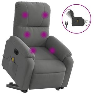 Sillón Reclinable Eléctrico de Masaje con Función de Elevación, Color Gris Oscuro - Product Image 2