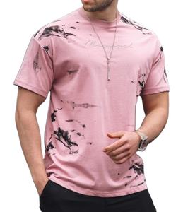 Camisetas Gráficas Personalizadas al por Mayor con Impresión DTG, Estilo Urbano, Corte Ajustado, 100% Algodón, Lavado Ácido, Camisetas Vintage para Hombre - Product Image 5