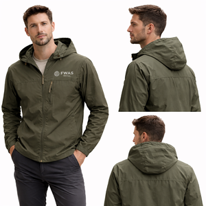 Veste coupe-vent imperméable et respirante légère personnalisée pour hommes, nouvelle collection de vestes de pluie pour l'extérieur - pour la randonnée - Product Image 1