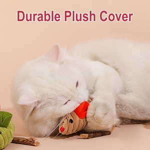 Juguetes para Mascotas, Peluche de Hierba Gatera, Juguetes Interactivos para Masticar para Gatos, Ratones y Animales de Peluche para Gatos y Gatitos, Suministros para Mascotas - Product Image 3