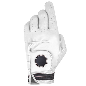Gant de golf en cuir véritable blanc et rouge, main droite, antidérapant, à enfiler, unisexe, fabriqué au Pakistan, derniers gants de golf sportifs - Product Image 2