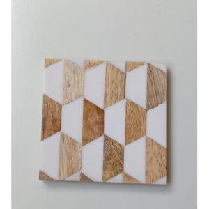 Premium Acacia Wood Coaster Resincoaster for Serving Tea Coffee and Beverages Modern Design Style <b>Table</b> Surface <b>Protector</b> - Product Image 2