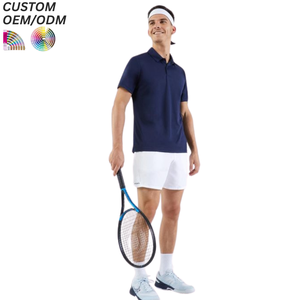 Tenue de tennis unisexe personnalisée pour ensemble chemise-short, uniforme sportif de performance, OEM ODM pour marques en gros, 100% polyester - Product Image 1