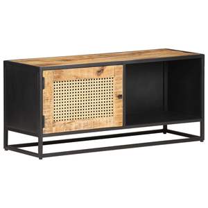 Meuble TV de taille moyenne en bois de manguier naturel, construction solide, élégant meuble de salon - Product Image 1