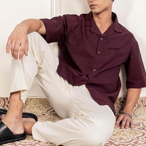 T-shirt à col camp style OEM pour adultes – Personnalisable, décontracté - Product Image 3