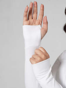 Solid Color Full Sleeve Seamless Yoga <b>Top</b> With <b>Zipper</b> Front Breathable Active Sportswear - Product Image 6