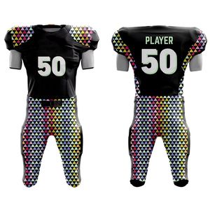 Uniformes de Fútbol Americano Transpirables del Mejor Fabricante, Tallas Grandes, Diseño Único con Sublimación, Precio de Fábrica, con el Mejor Servicio OEM - Product Image 1