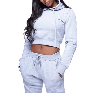 Survêtement avec logo personnalisé pour femmes pour l'entraînement physique survêtement grande taille vêtements de sport de qualité écologiques pour la saison d'hiver - Product Image 5