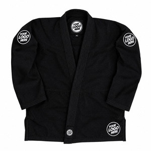 Kimono de Jiu-Jitsu Brésilien (BJJ) personnalisé avec logo, en polyester et coton, uniforme d'arts martiaux, 440g, coupe ample, pour l'entraînement - Product Image 1