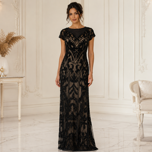 Luxury Women Black Embroidered Modern Mermaid Evening Gown | Elegant Sweetheart Neck Maxi Dress Premium Designer Party Wear - Product Image 2