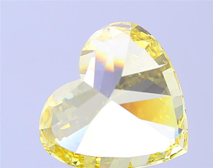 Diamant jaune taille cœur de 7 carats, rare, de couleur fantaisie, brillant, diamant brut pour un chef-d'œuvre de joaillerie de luxe sur mesure - Product Image 3
