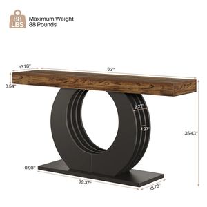 Country Style <b>Console</b> <b>Table</b> for <b>Sofa</b> Entrance or Foyer Use - Product Image 6