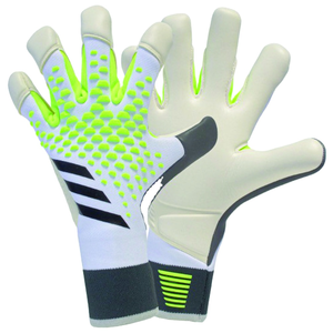 Gants de gardien de but de football personnalisés avec paume en latex rembourré de 3 mm et dos en relief, idéaux pour l'entraînement et les matchs des adultes - Product Image 1