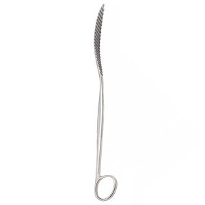 Palanca ósea Surzon Lanes de 9 pulgadas, curvada, dentada, de acero inoxidable, ortopédica, con mango de anillo, para cirugía. - Product Image 3