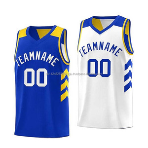 Maillot de basket-ball réversible personnalisé imprimé de haute qualité OEM avec tissu respirant à séchage rapide, tailles adultes unisexes - Product Image 6